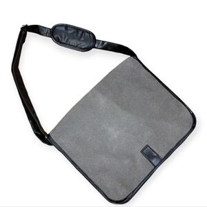 NEW Bellemonde Messenger Bag Gray Black Laptop bag Vegan
